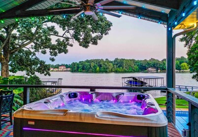 Lakeside Retreat w/Pool, Hot Tub, Games & Dock