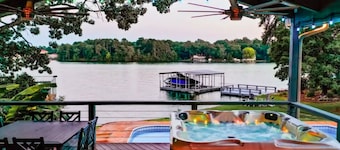 Lakeside Retreat w/Pool, Hot Tub, Games & Dock