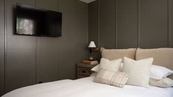 2 makuuhuonetta, silitysrauta/-lauta, ilmainen Wi-Fi, vuodevaatteet