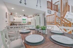 Dining - Alden Home w/ Fire Pit: Steps to Torch Lake! (Alden)
