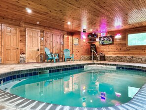 Indoor pool, a heated pool
