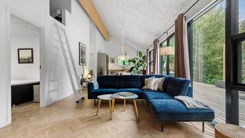 Smart TV, fireplace, table tennis
