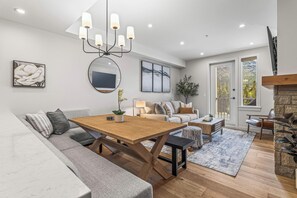 TV, fireplace - Spring Creek Vacations 2 BR Premier Condo 308TM (Canmore)