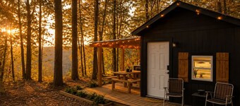 Private Off-Grid Cabin on a Bluff