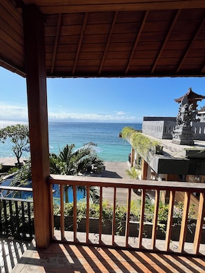 Deluxe Double Room, Beach View | Terrace/patio - Sunrise Cottage Penida (Penida Island)