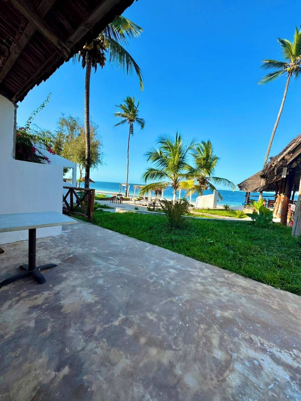 Chambre Double, patio, vue mer | Wi-Fi gratuit, draps fournis