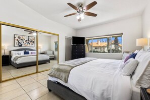 2 bedrooms, iron/ironing board, free WiFi, bed sheets - Near Coachella Two Bedroom Two Bath Condo, Steps from the Pool & Spa, Desert Falls CC (Palm Desert)