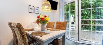 Holiday Home 'Haus Am Dorfteich A E-Laden Möglich' with Private Terrace, Shared Garden and Wi-Fi