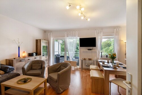 Ferienwohnung 'Kinderfreundliche Wohnung Am See' mit Privatem Garten, Balkon und WLAN