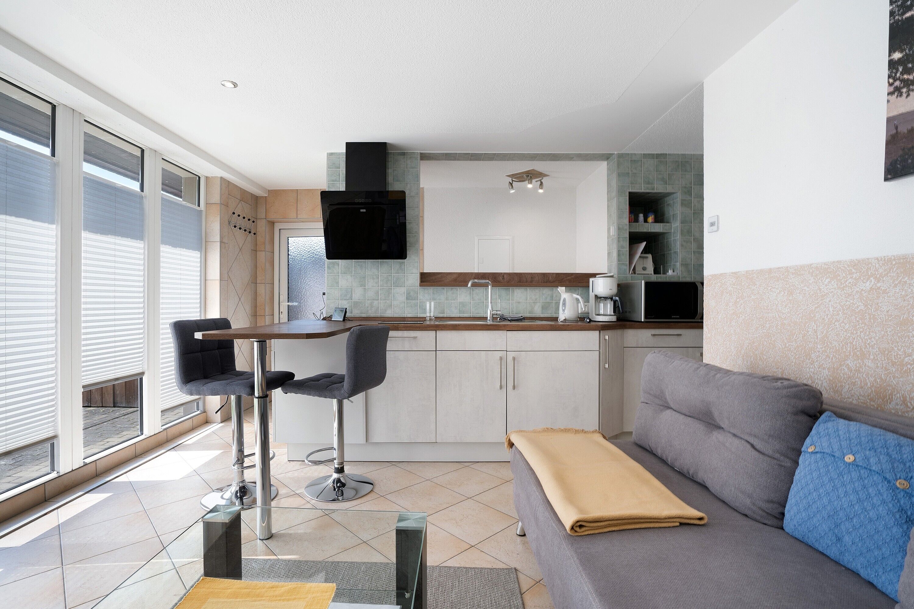 Televisión, reproductor de DVD y tenis de mesa 