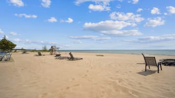 Vlak bij het strand