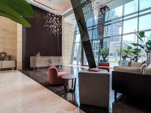 Lobby - High Floor Burj Khalifa View 1BR - Business Bay (Dubai)