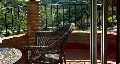 Meerblick und Bergblick. Ferienunterkunft in Malaga/sayalonga. Apartment