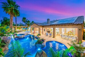 A heated pool