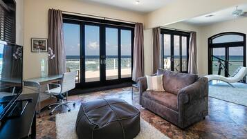 TV, DVD player, stereo, printers