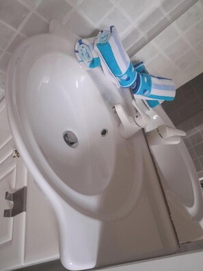 Hair dryer, towels, soap, toilet paper - Studio Meublé (Les Arcs)