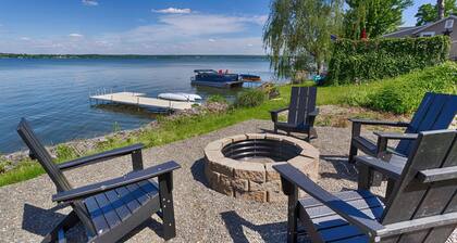 Chirping Pines: Modern Lake Home on Cayuga Lake