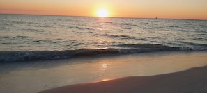 En la playa 