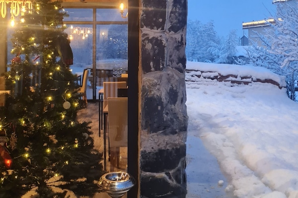 Façana frontal de l'allotjament