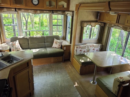Living area. The Riverside Windchaser!