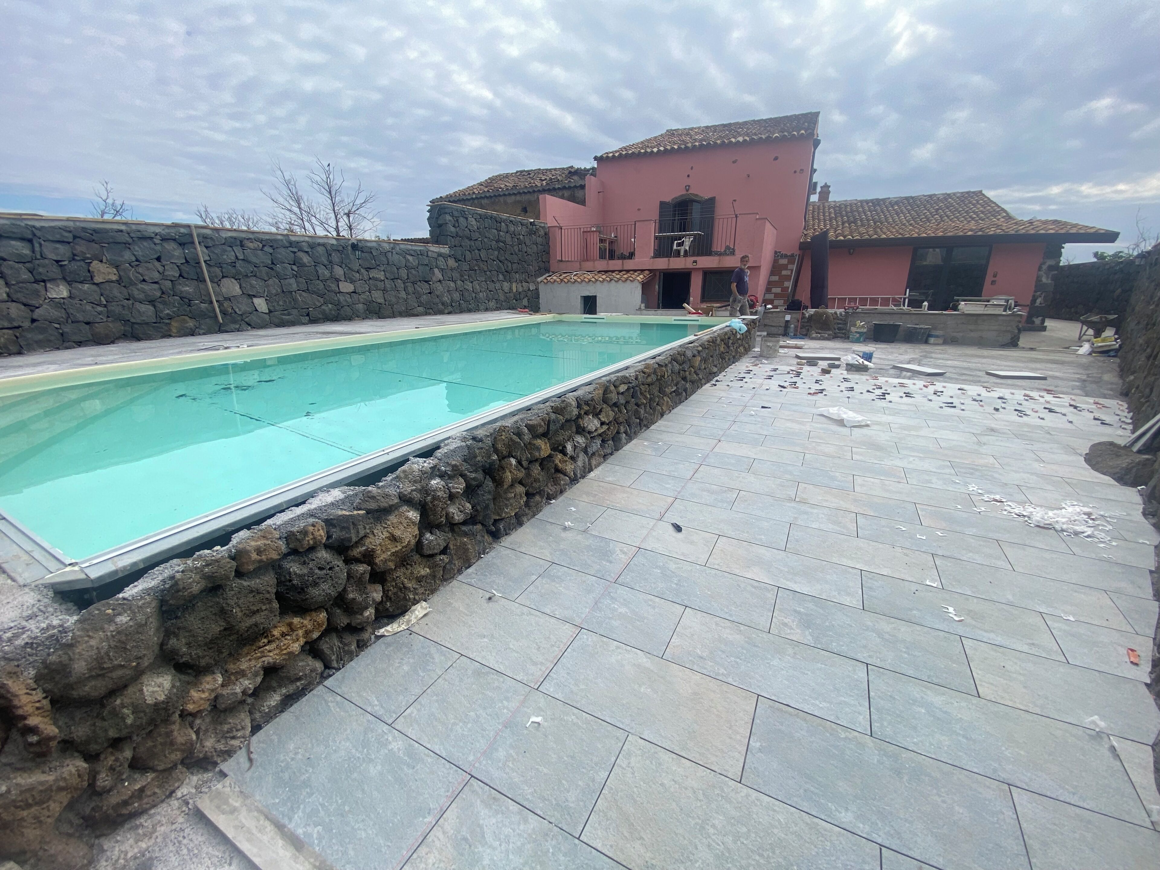 Seasonal outdoor pool, open 11:00 AM to 8:00 PM, pool umbrellas