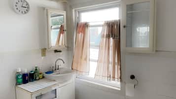 Towels, soap, shampoo, toilet paper