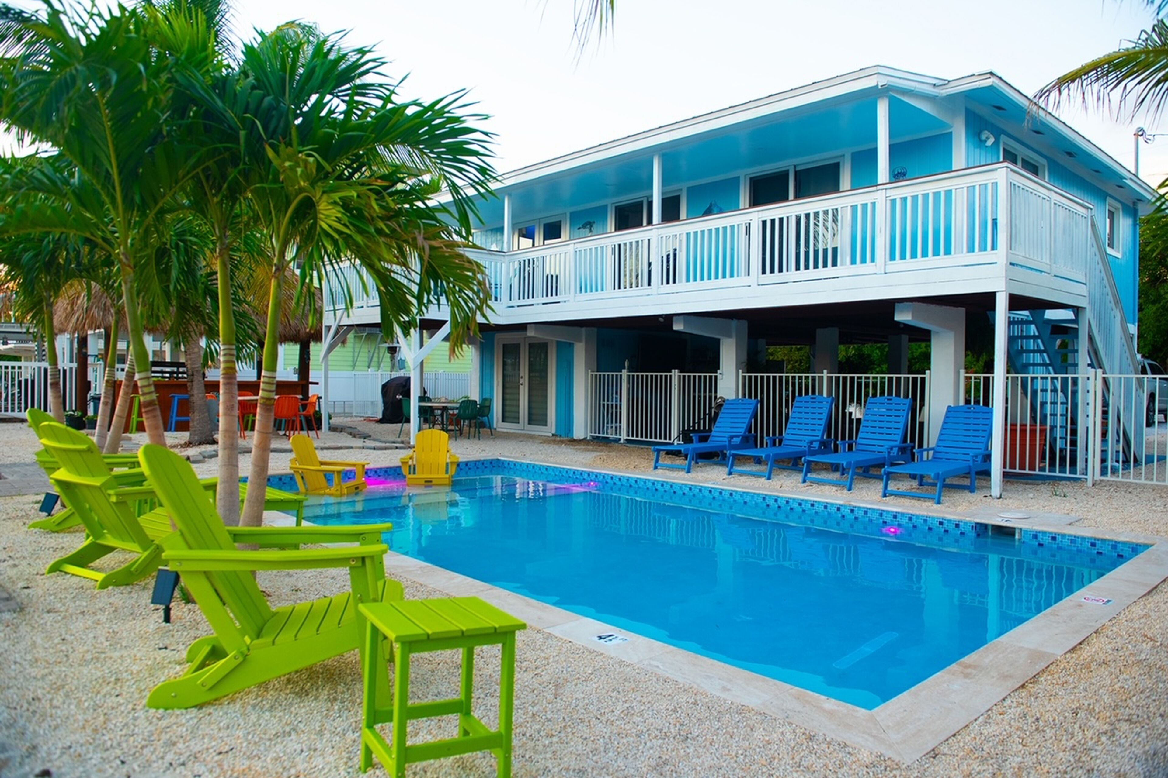 Dog-friendly waterfront retreat with dock, private pool, washer/dryer, patio