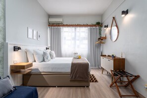 1 slaapkamer, een strijkplank/strijkijzer, reisbedje, gratis wifi