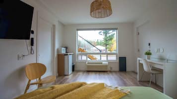 Comfort Double Room, 1 Queen Bed, Non Smoking, Ground Floor | In-room safe, desk, laptop workspace, free WiFi