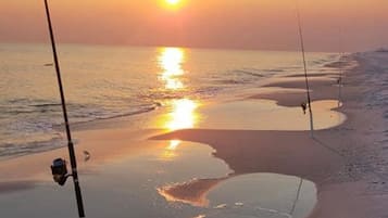 Sun loungers, beach towels