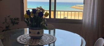 Apartment 'En Primera Línea De Mar' with Sea View, Shared Pool and Wi-Fi