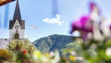 Blick von der Unterkunft