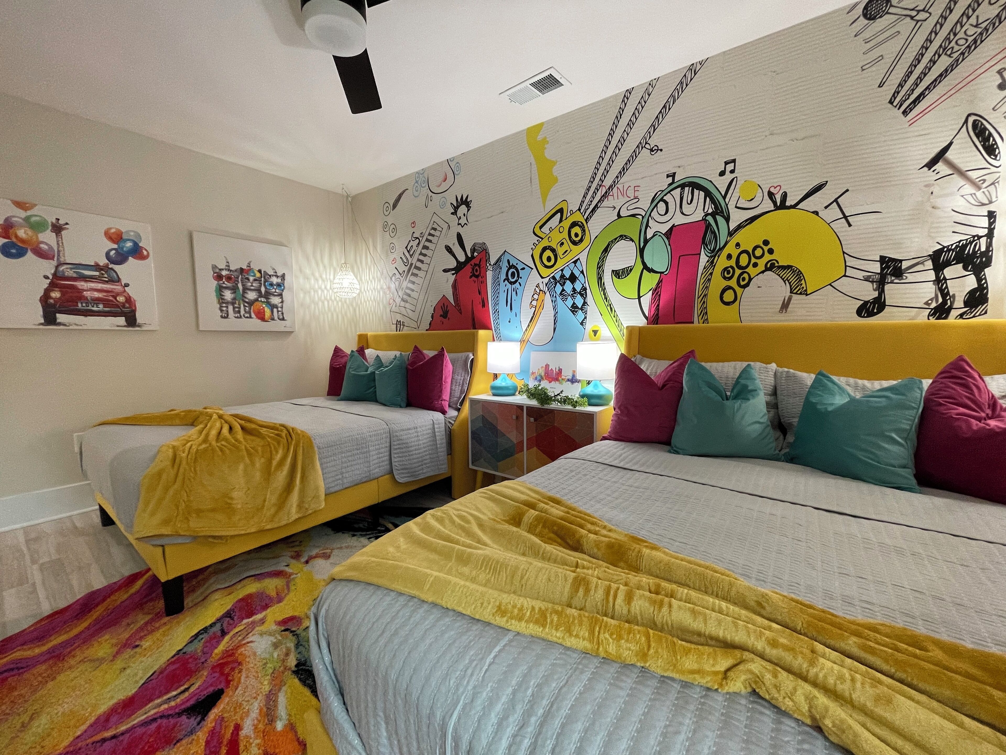 4 bedrooms, iron/ironing board, travel cot, free WiFi