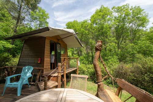 Caravan 'La Pêcherie' with Private Terrace