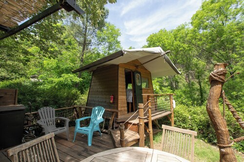 Caravan 'La Pêcherie' with Private Terrace