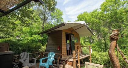 Caravan 'La Pêcherie' with Private Terrace