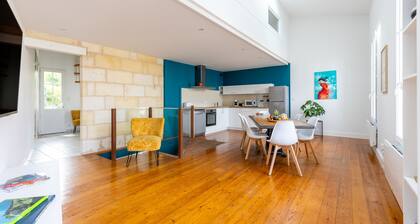 Maison de vacances 'Echoppe 3 Ch Jardin 12mn St Emilion' avec terrasse privée, jardin privé et Wi-Fi