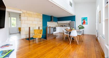 Maison de vacances 'Echoppe 3 Ch Jardin 12mn St Emilion' avec terrasse privée, jardin privé et Wi-Fi