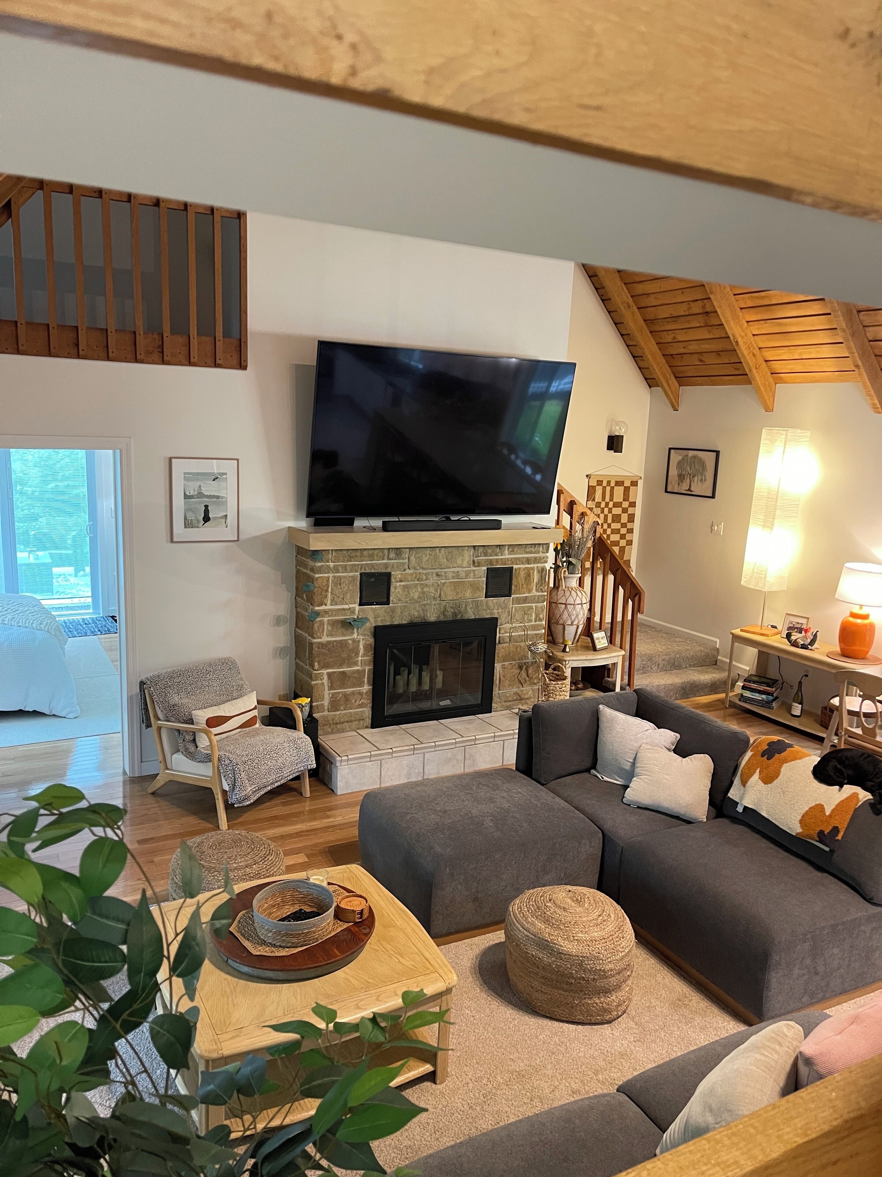 Smart TV, reproductor de DVD, libros y estéreo 