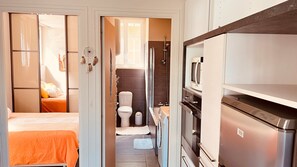 1 間睡房、熨斗/熨衫板、免費 Wi-Fi、床單