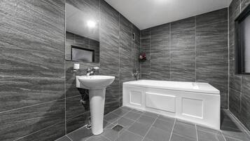 Hair dryer, bathrobes, slippers