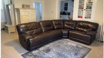 Smart TV, fireplace, video games