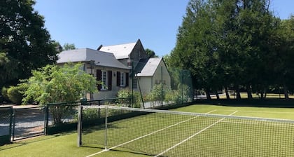 Great House in a closed castle area with a tennis court and huge territory