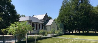 Great House in a closed castle area with a tennis court and huge territory