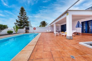 A heated pool