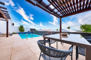 A heated pool