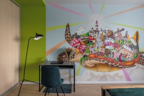 Appartamento Comfort | 1 camera, biancheria da letto di alta qualità, una scrivania