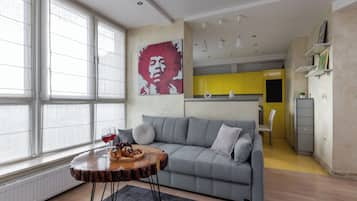 Comfort Apartment | Living area | 42-inch LCD TV with digital channels