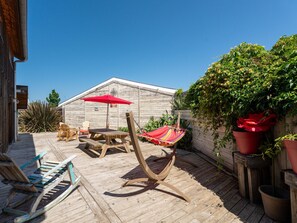 Terrace/patio - Family loft-style house in Biscarrosse - 10 people, pool (Biscarrosse)