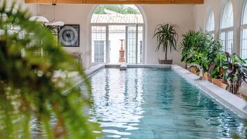 Indoor pool, a heated pool